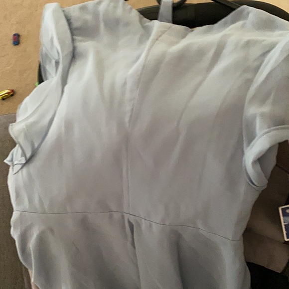 Slate Blue Wrap Dress - Picture 6 of 6